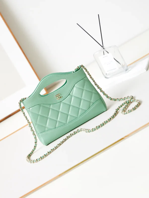 Chanel Quilted Nano Top Handle Bag with Chain Strap image 1