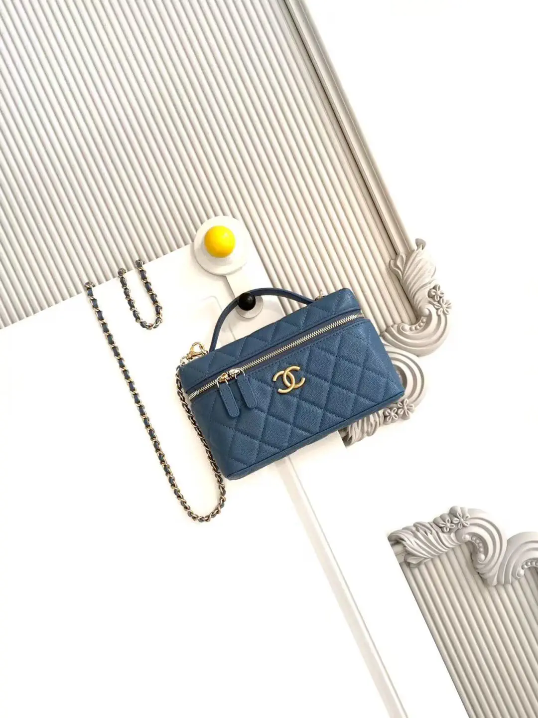 Chanel Quilted Vanity Bag with Chain Strap image 1