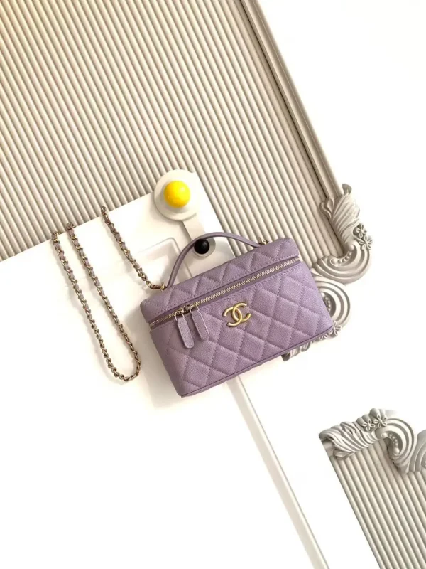 Chanel Quilted Vanity Bag with Chain Strap image 1
