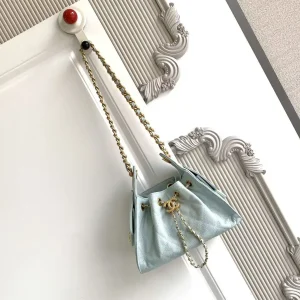 Chanel Quilted Drawstring Bucket Bag image 1