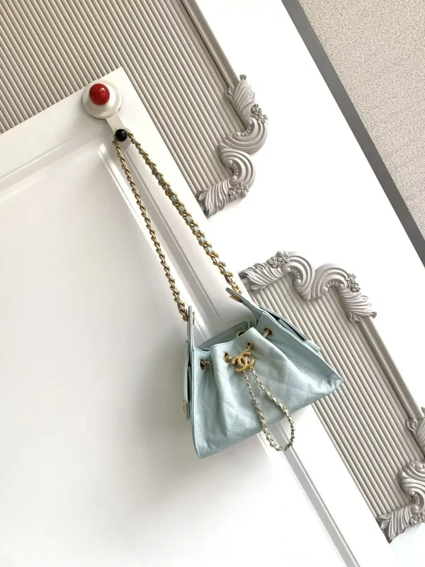 Chanel Quilted Drawstring Bucket Bag image 1
