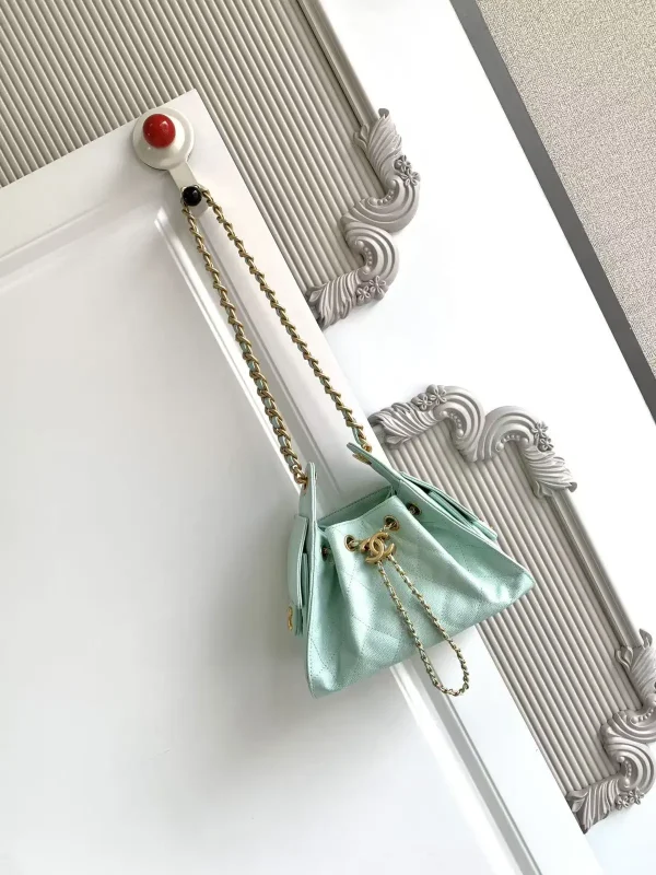 Chanel Quilted Drawstring Bucket Bag image 1