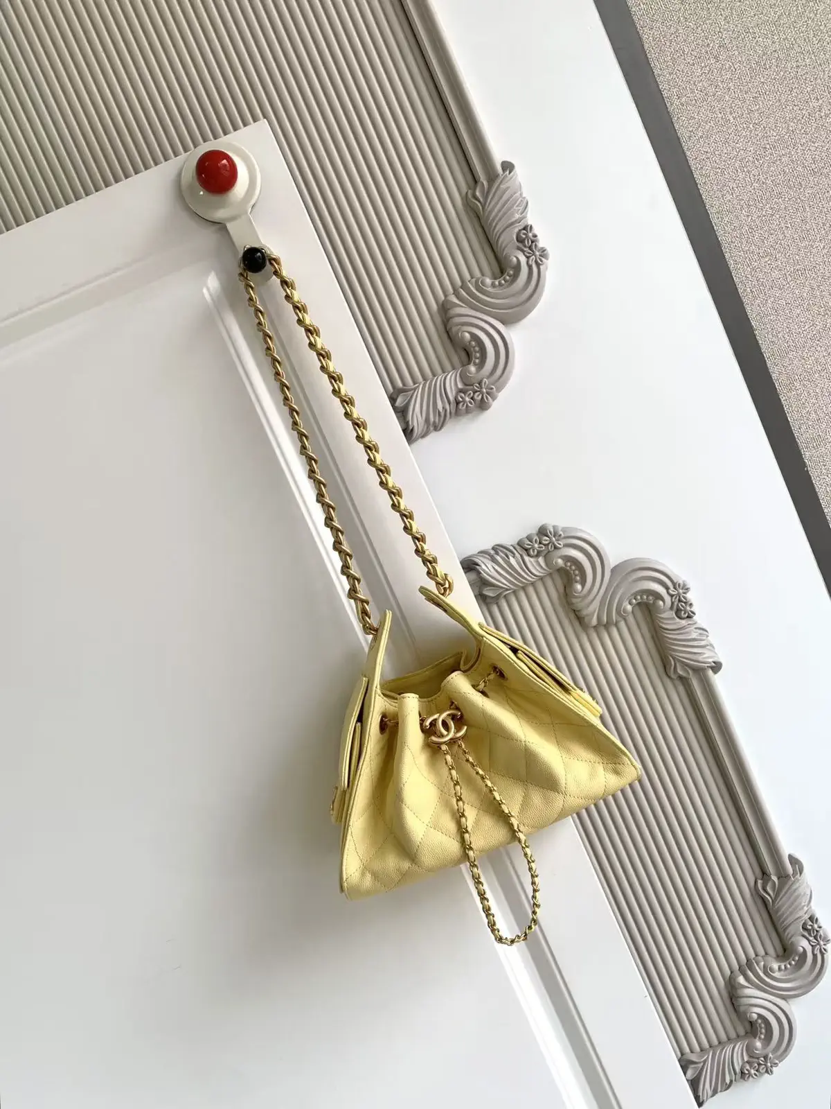 Chanel Quilted Drawstring Bucket Bag image 1