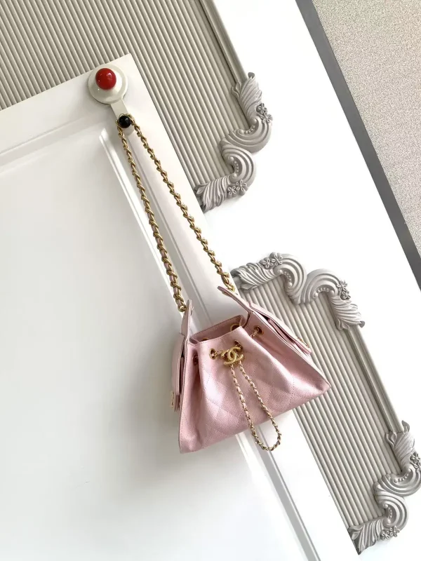 Chanel Quilted Drawstring Bucket Bag image 1