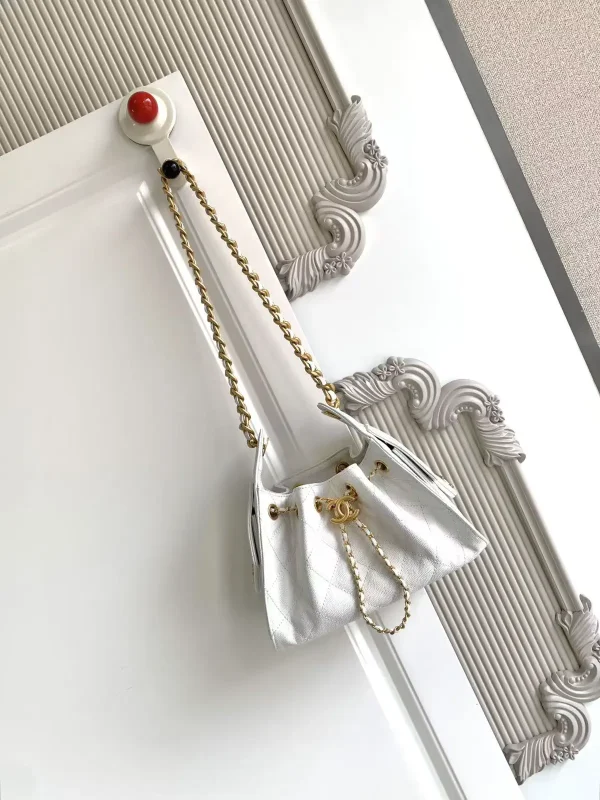 Chanel Quilted Drawstring Bucket Bag image 1