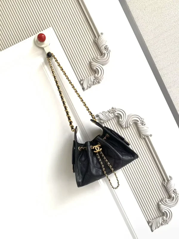 Chanel Quilted Drawstring Bucket Bag image 1