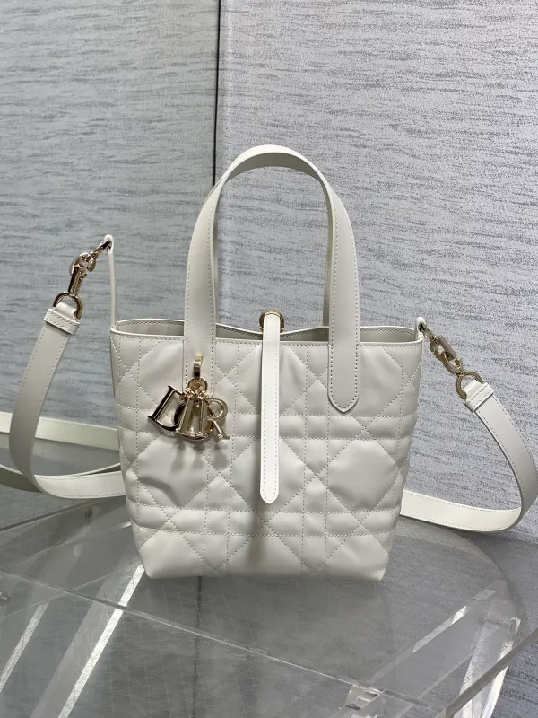 Dior Quilted Leather Top Handle Bag image 1
