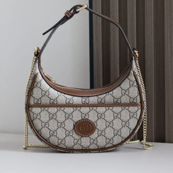 Gucci GG Monogram Half-Moon Mini Shoulder Bag image 1