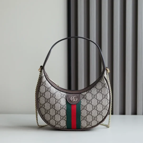 Gucci Ophidia GG Monogram Crescent Shoulder Bag image 1