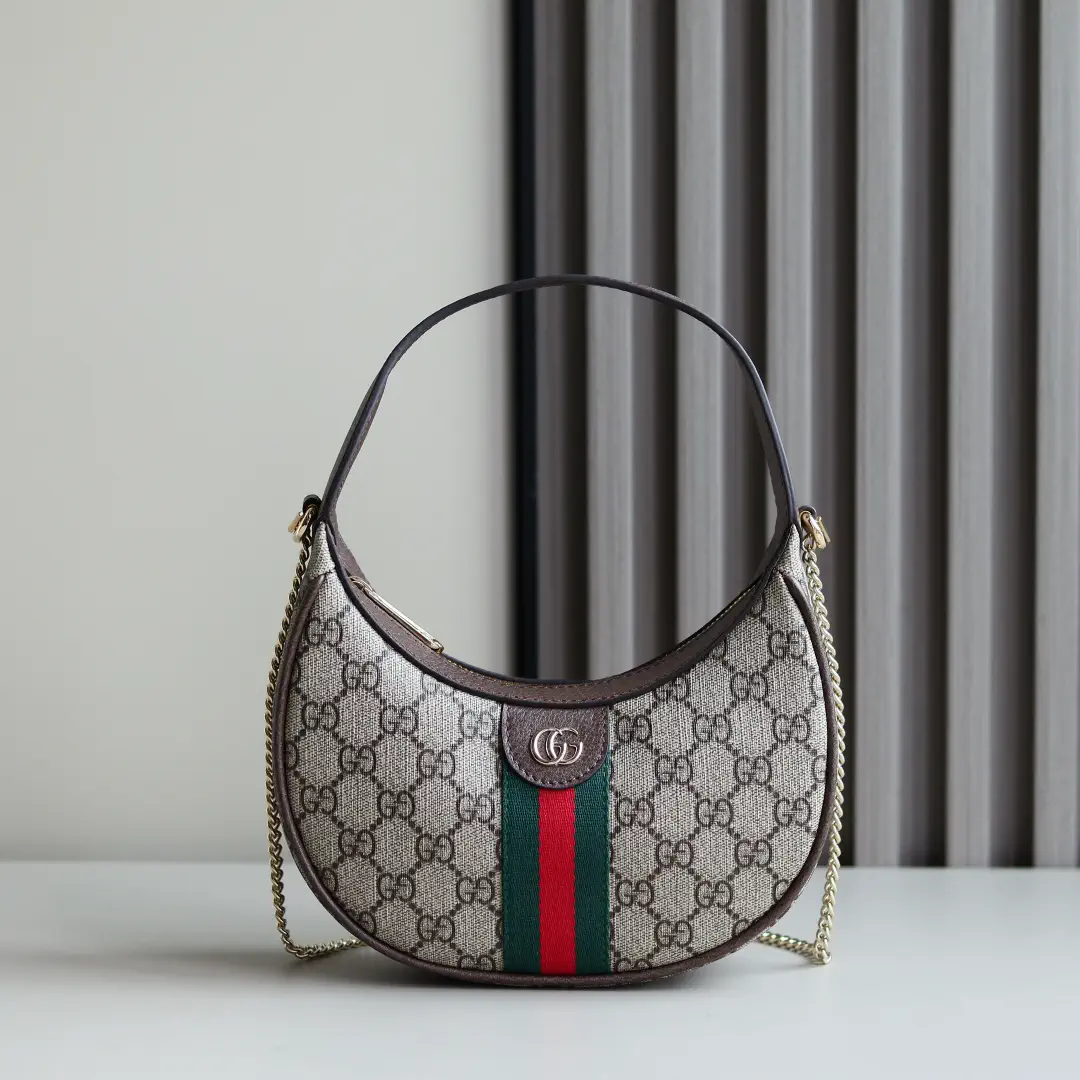 Gucci Ophidia GG Monogram Crescent Shoulder Bag image 1