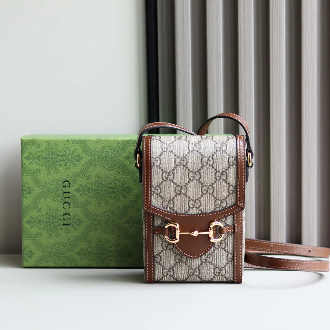 Gucci Horsebit 1955 Monogram Crossbody Phone Bag image 1