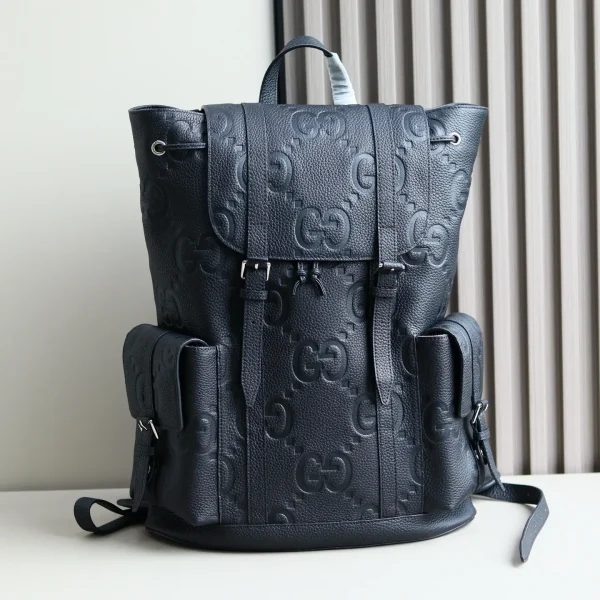 Gucci GG Embossed Leather Backpack image 1