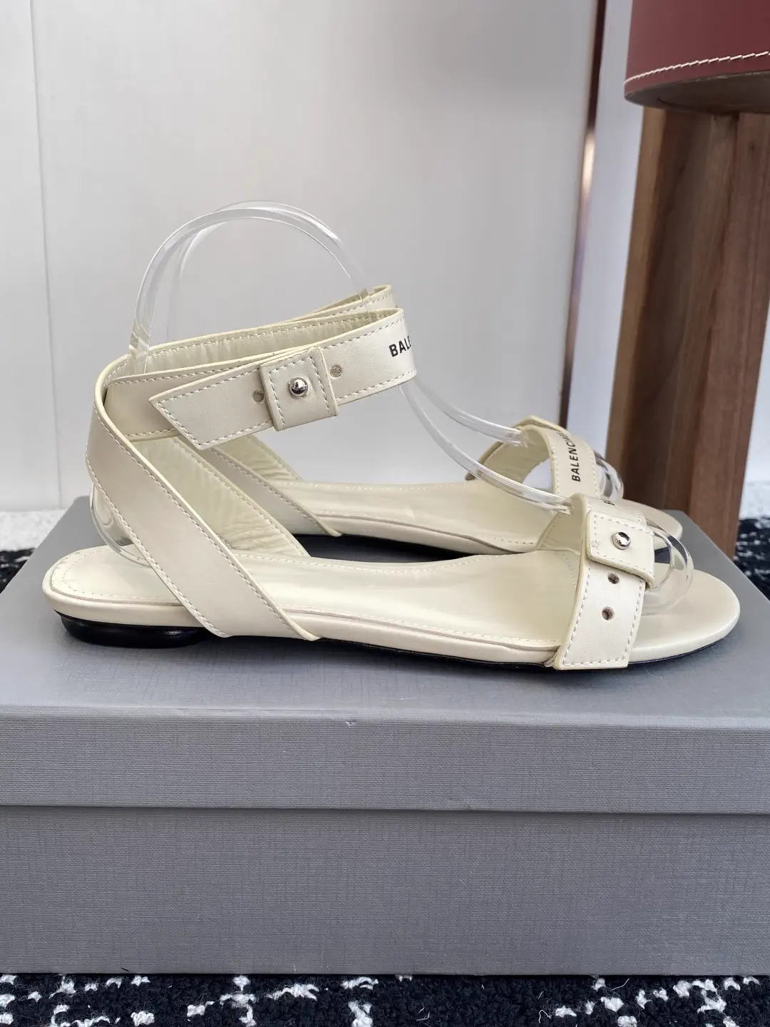 Balenciaga 2025 Spring Summer Punk Style Flat Sandals image 1