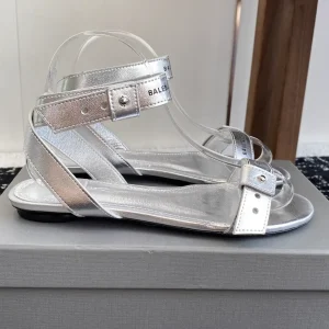Balenciaga 2025 Spring Summer Punk Style Flat Sandals image 1