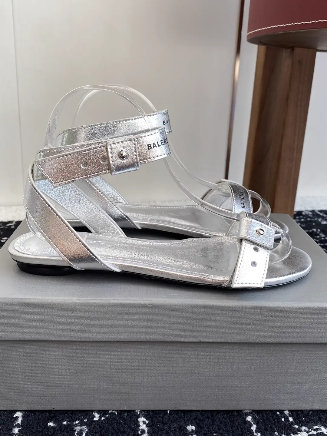 Balenciaga 2025 Spring Summer Punk Style Flat Sandals image 1