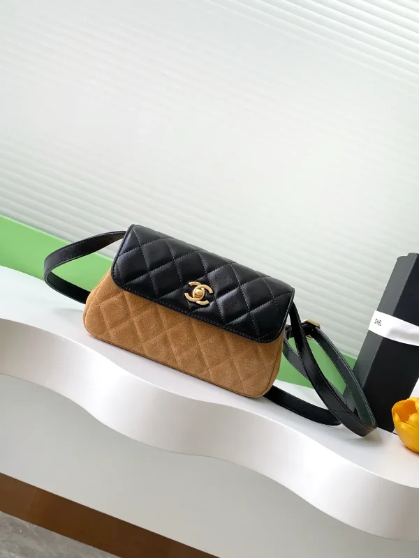 Chanel Quilted Two-Tone Shoulder Bag image 1