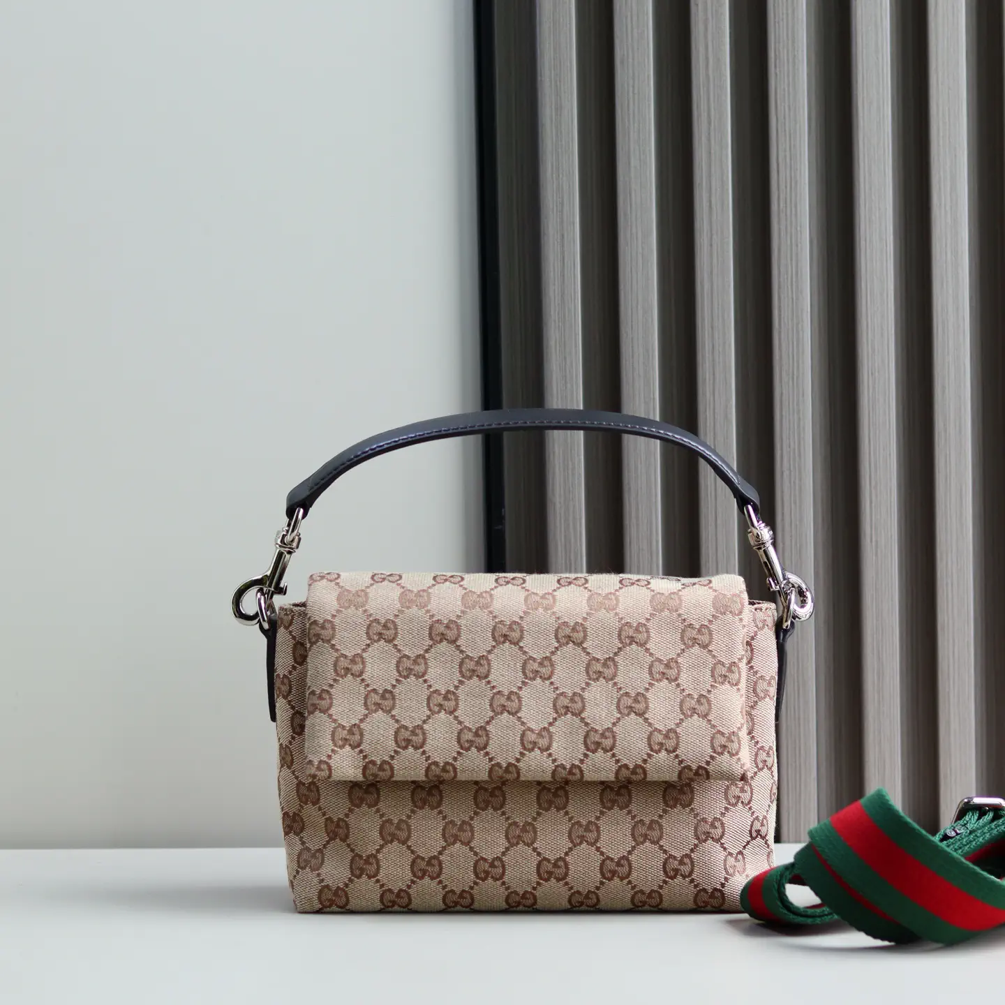 Gucci Monogram Canvas Top Handle Bag image 1