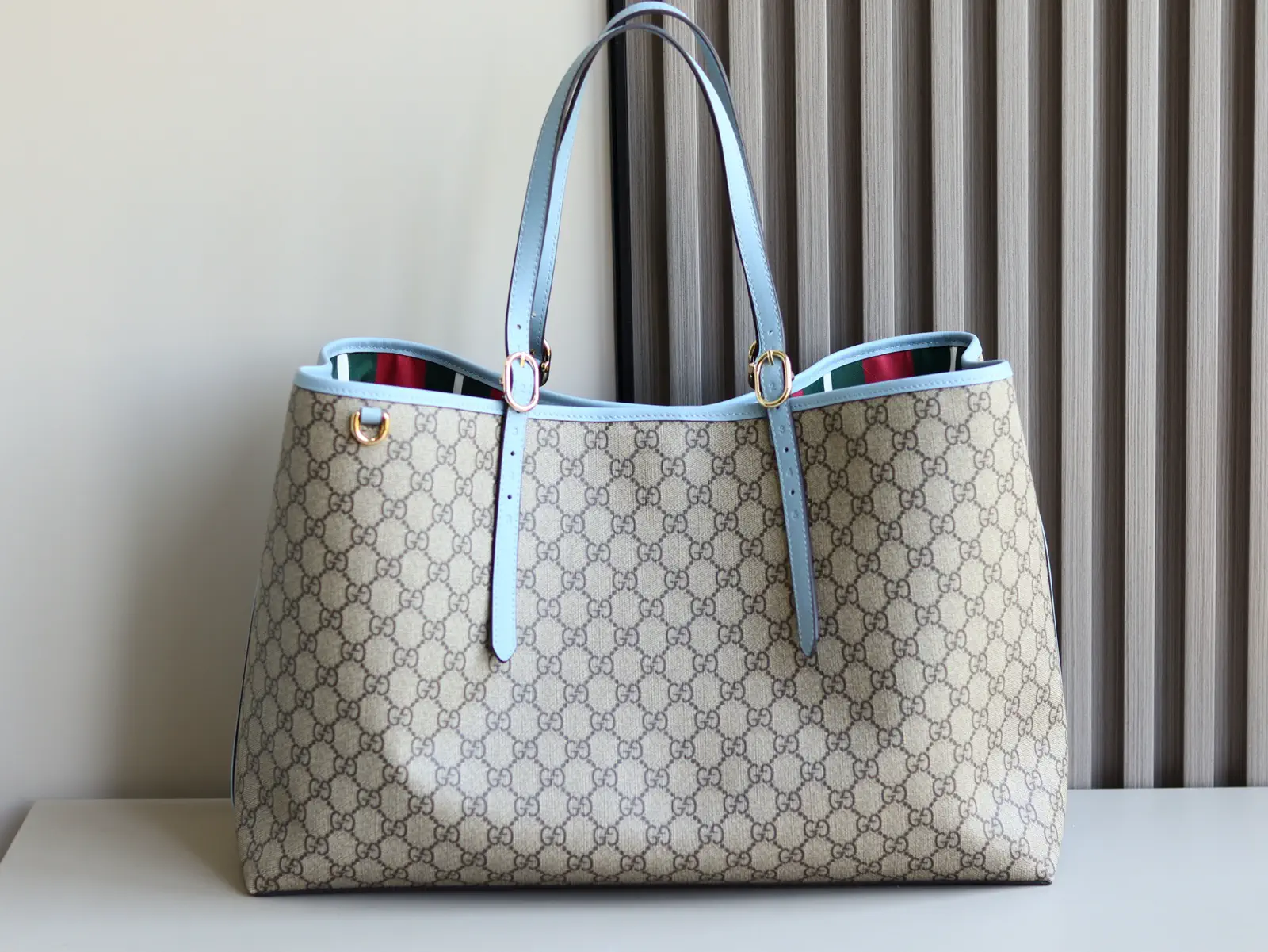 Gucci GG Emblem Large Tote Bag image 1