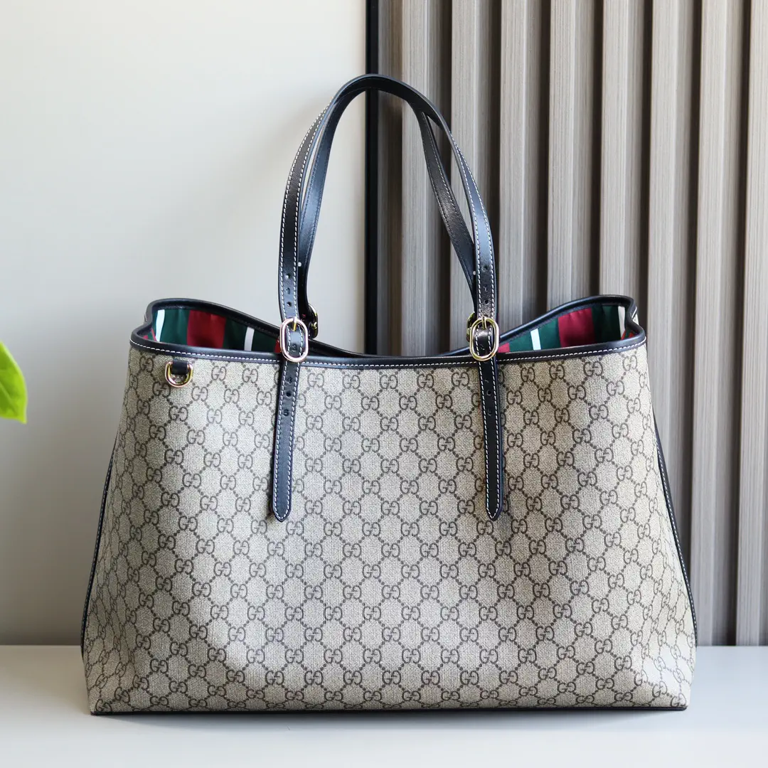 Gucci GG Emblem Large Tote Bag image 1