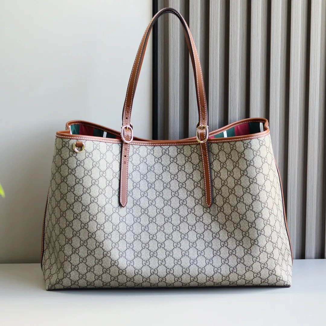 Gucci GG Emblem Large Tote Bag image 1