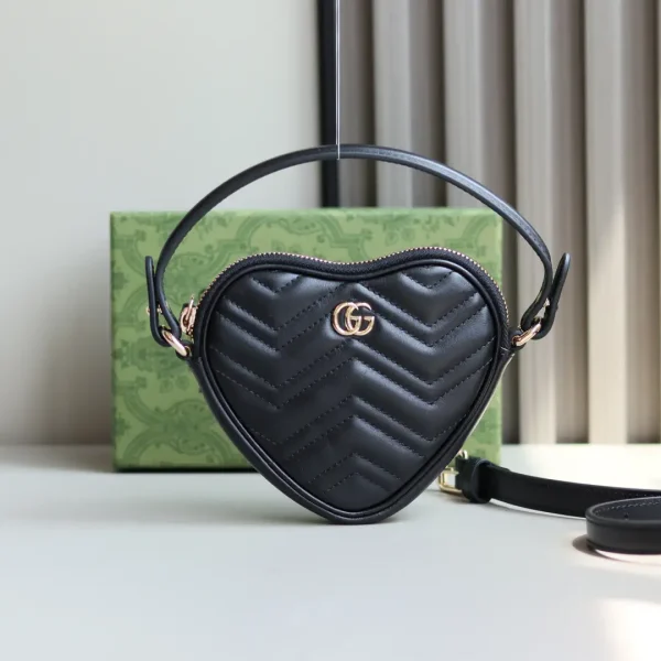 Gucci Quilted Heart-Shaped Mini Top Handle Bag image 1