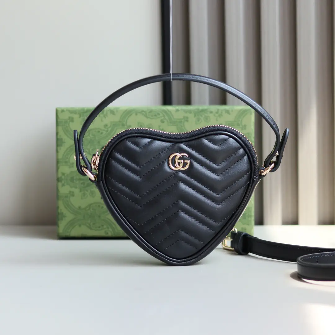 Gucci Quilted Heart-Shaped Mini Top Handle Bag image 1