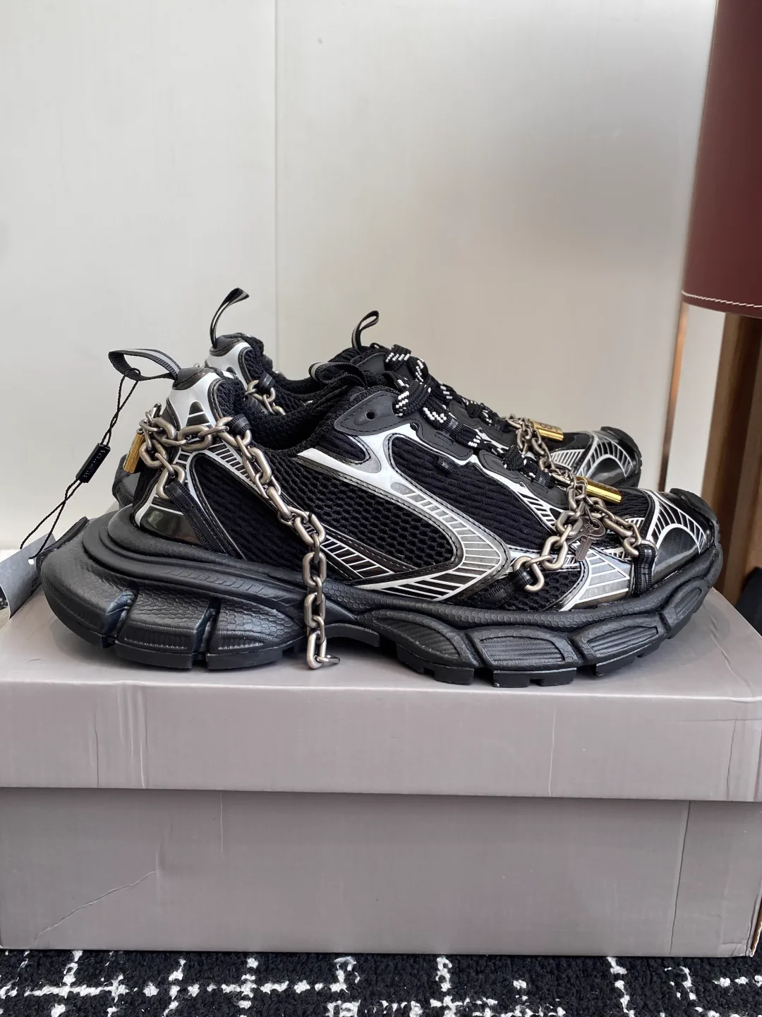 Balenciaga 3XL Chain Lock Chunky Sneakers image 1