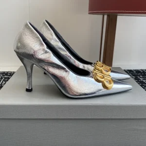 Balenciaga 25s Spring Summer New Double B Buckle Pointed Toe Pumps image 1