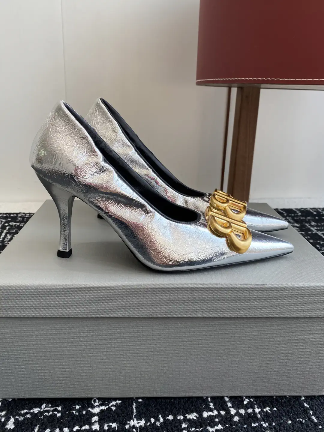 Balenciaga 25s Spring Summer New Double B Buckle Pointed Toe Pumps image 1