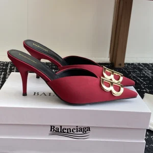 Balenciaga 25s Spring Summer New Double B Buckle Pointed Toe Mules image 1