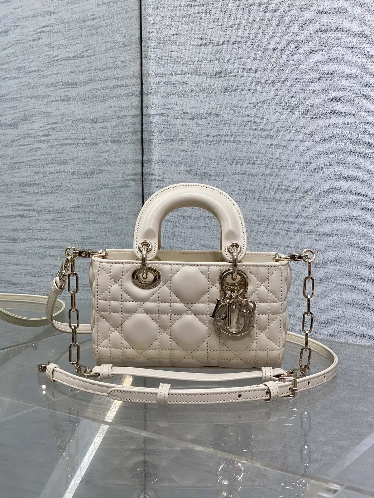 Dior Quilted D-Joy Top Handle Bag image 1