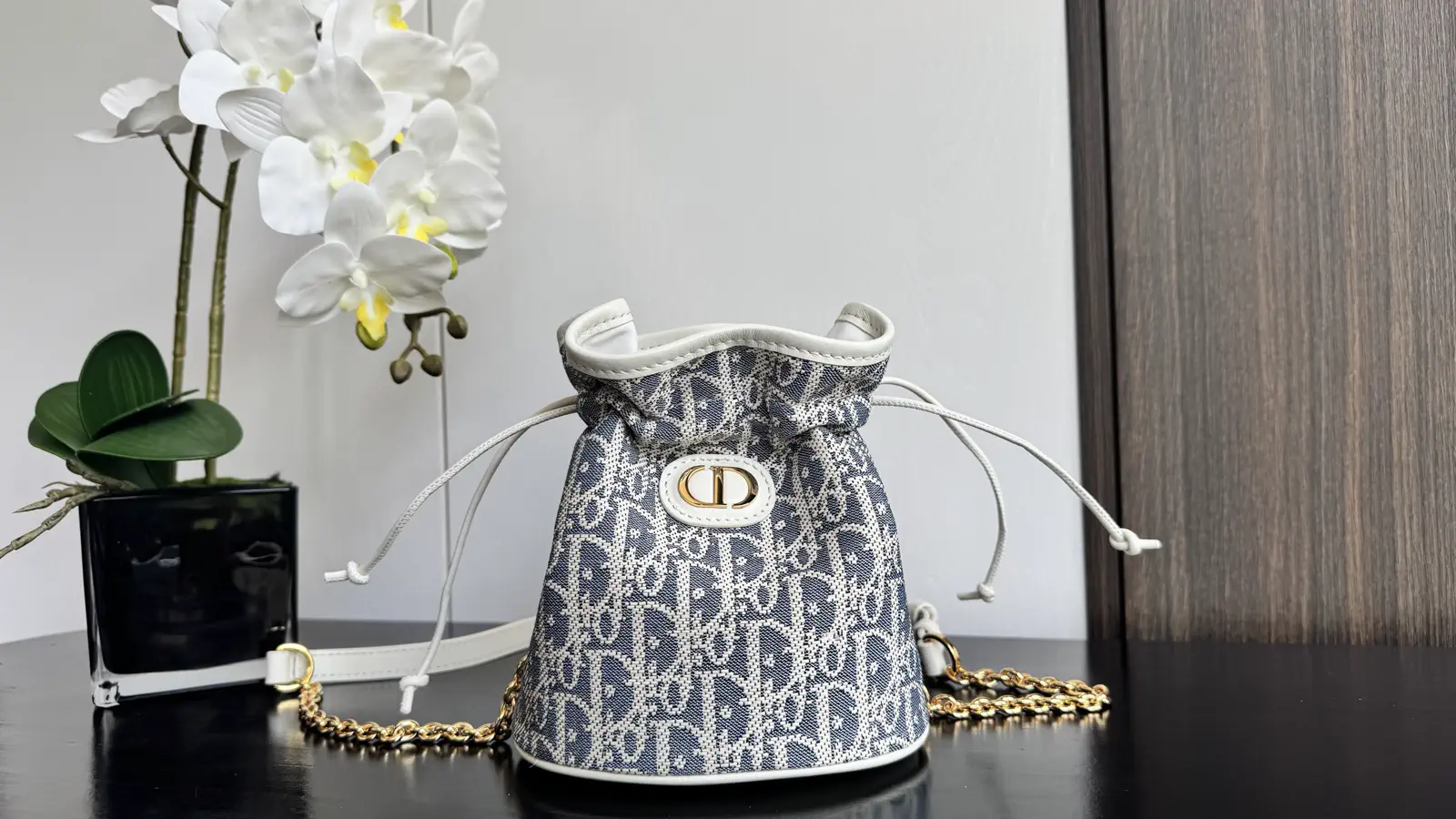 Dior Miss Caro Drawstring Bucket Bag image 1