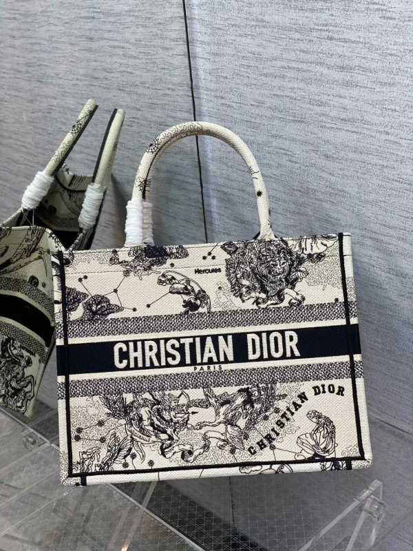 Dior Embroidered Book Tote Bag image 1