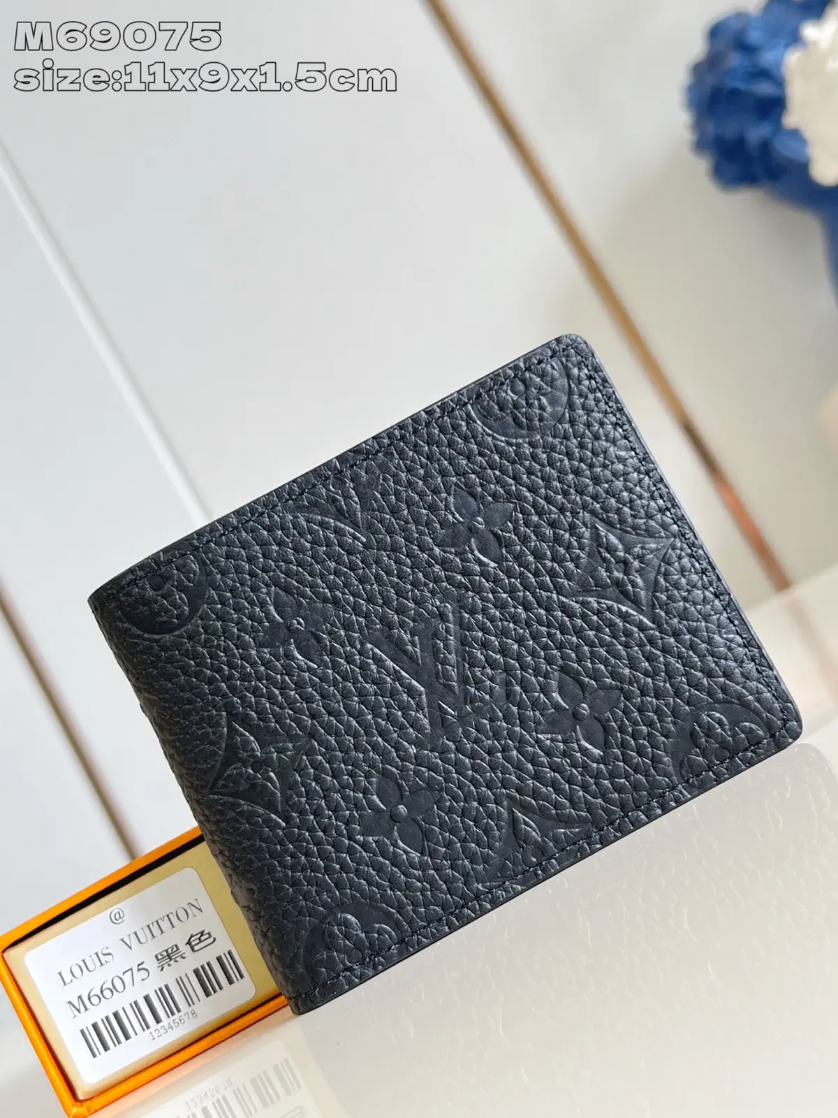 Monogram Embossed Slender Wallet image 1