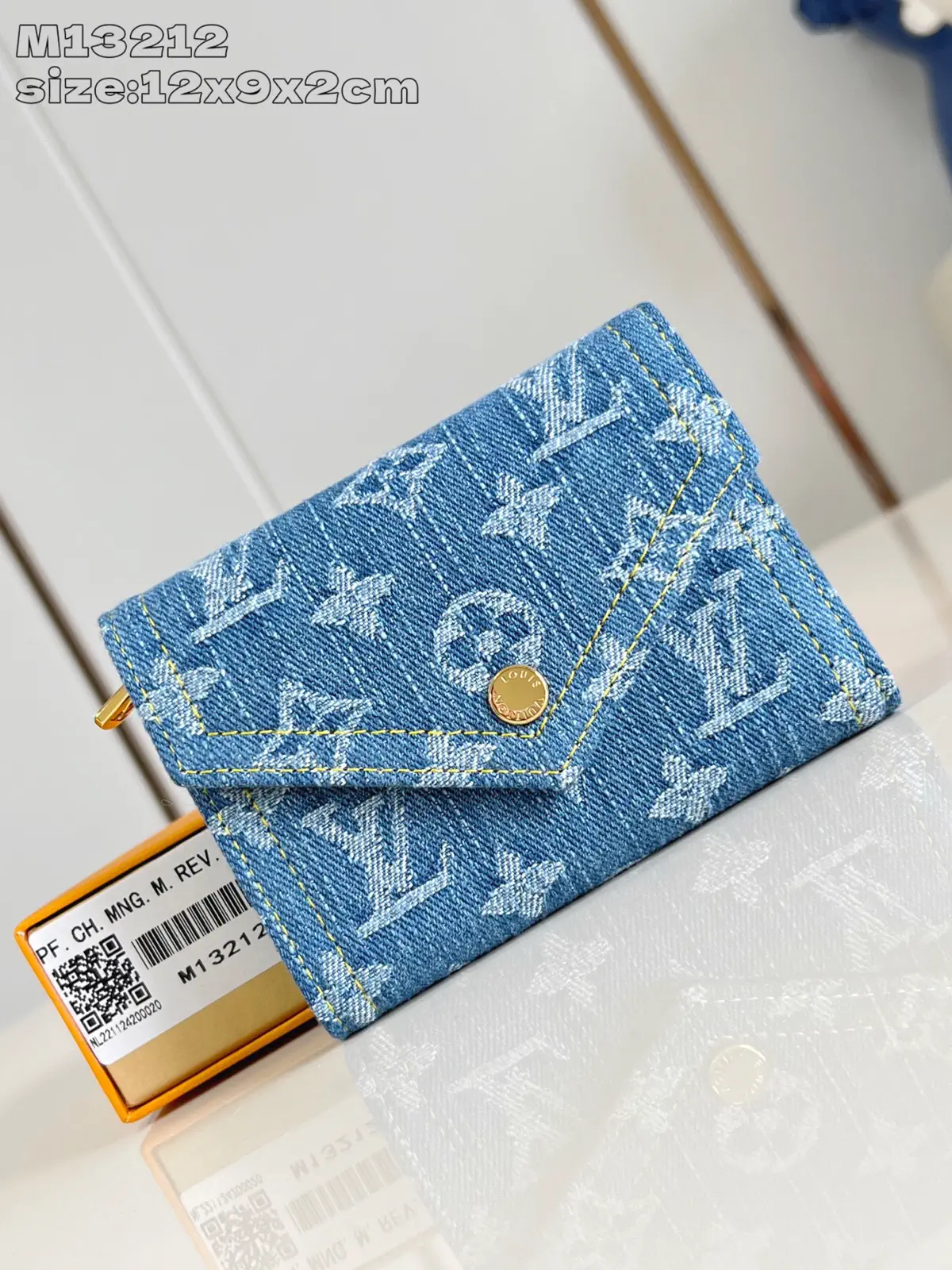 Monogram Denim Wallet image 1
