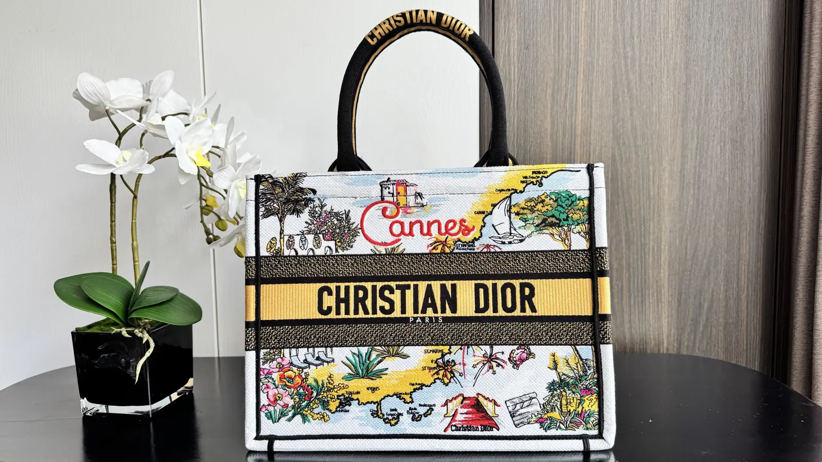 Dior Cannes Print Book Tote Bag image 1
