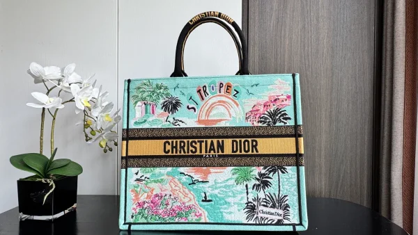 Dior Saint-Tropez Themed Book Tote Bag image 1