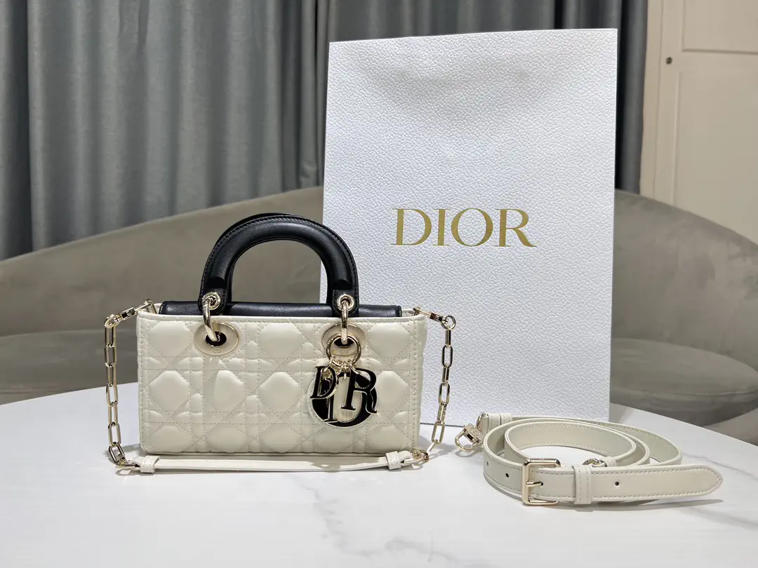 Dior Lady D-Joy Quilted Top Handle Bag image 1