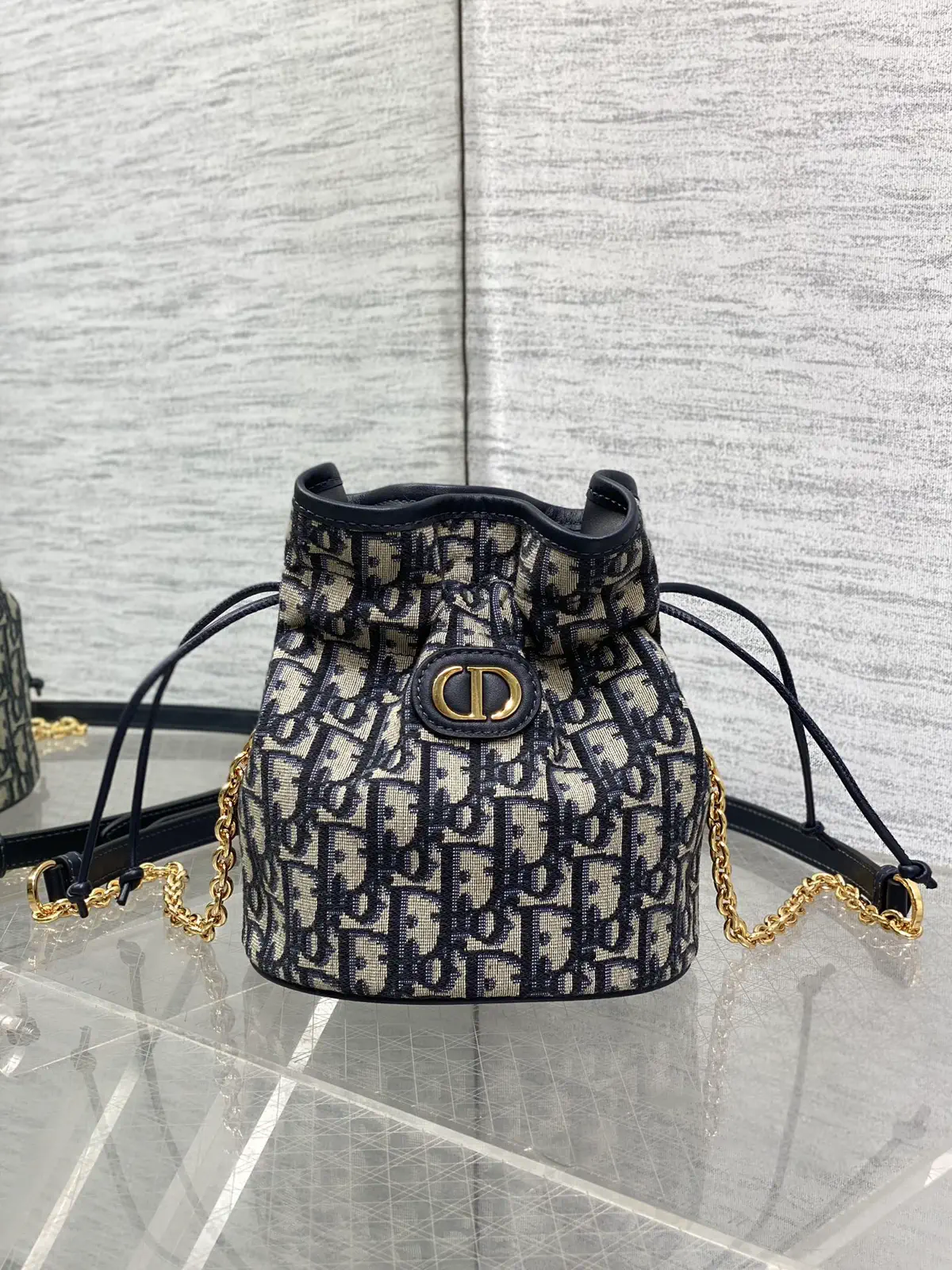 Dior Monogram Drawstring Bucket Bag image 1