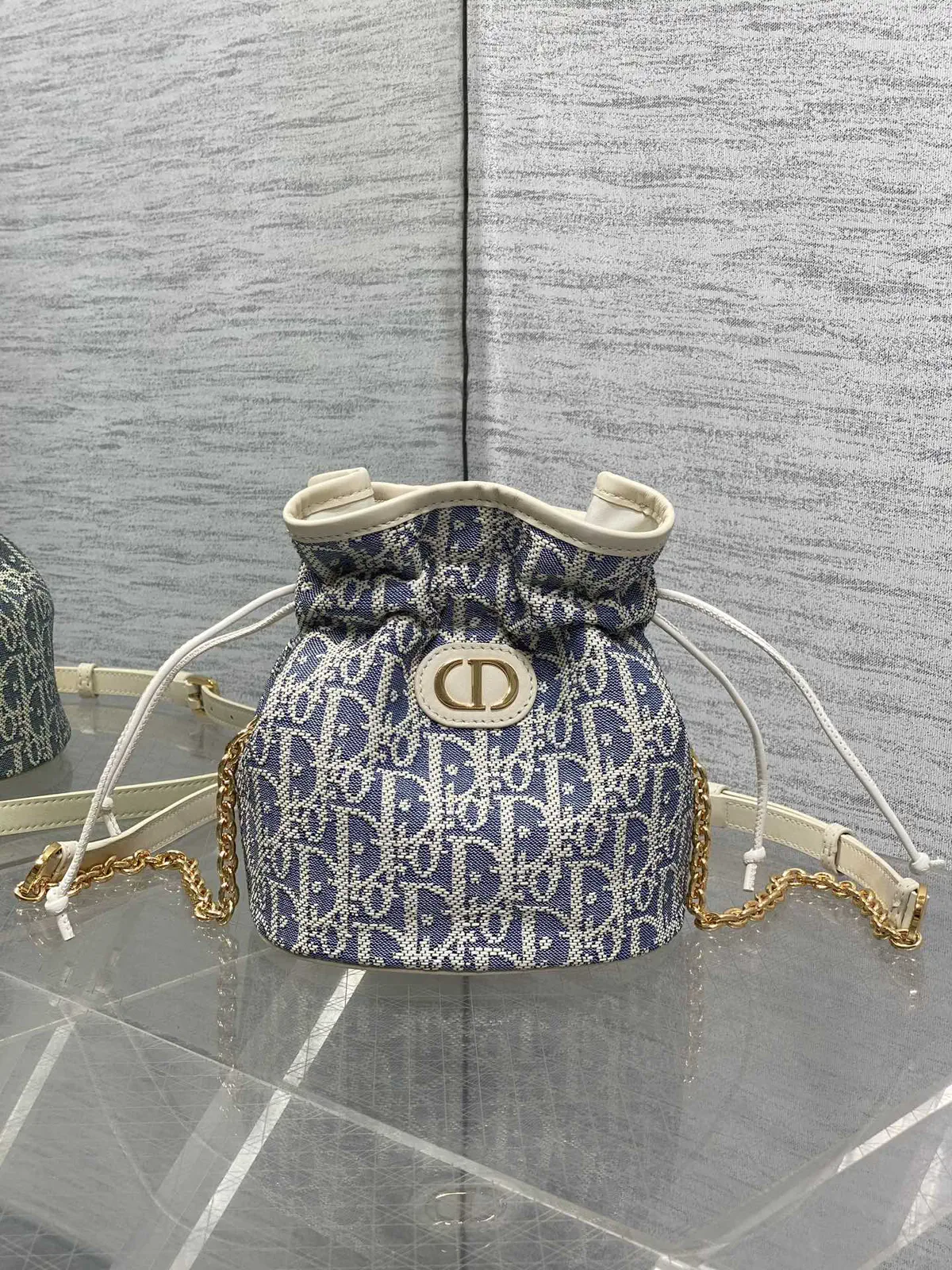 Dior Monogram Drawstring Bucket Bag image 1