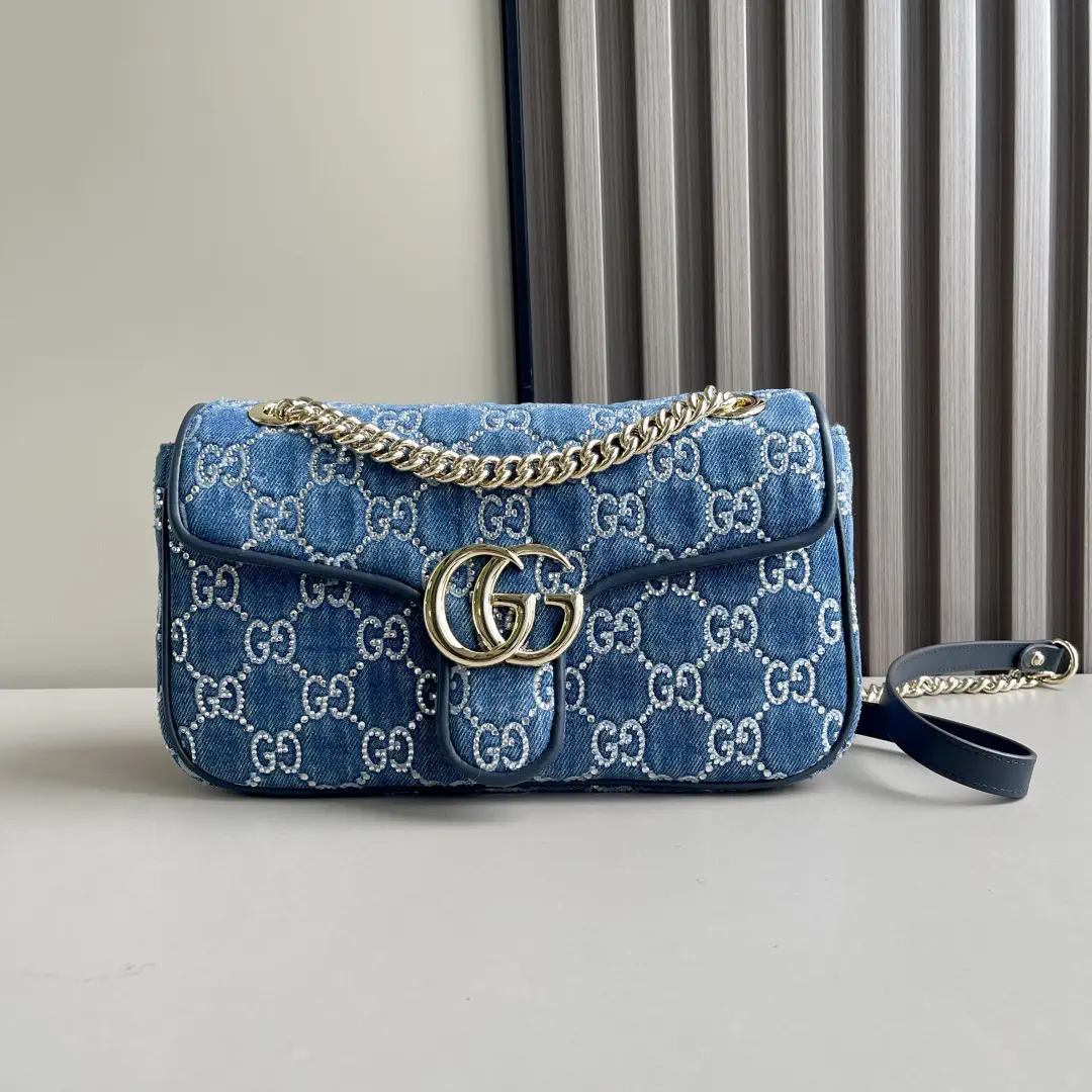 Gucci GG Denim Small Shoulder Bag image 1