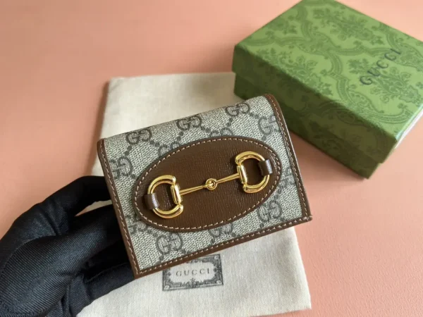 Gucci Horsebit Monogram Card Holder image 1