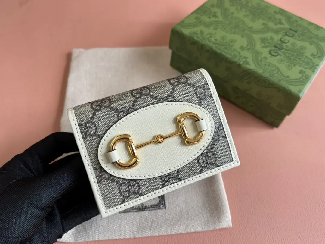 Gucci Horsebit Monogram Card Holder image 1
