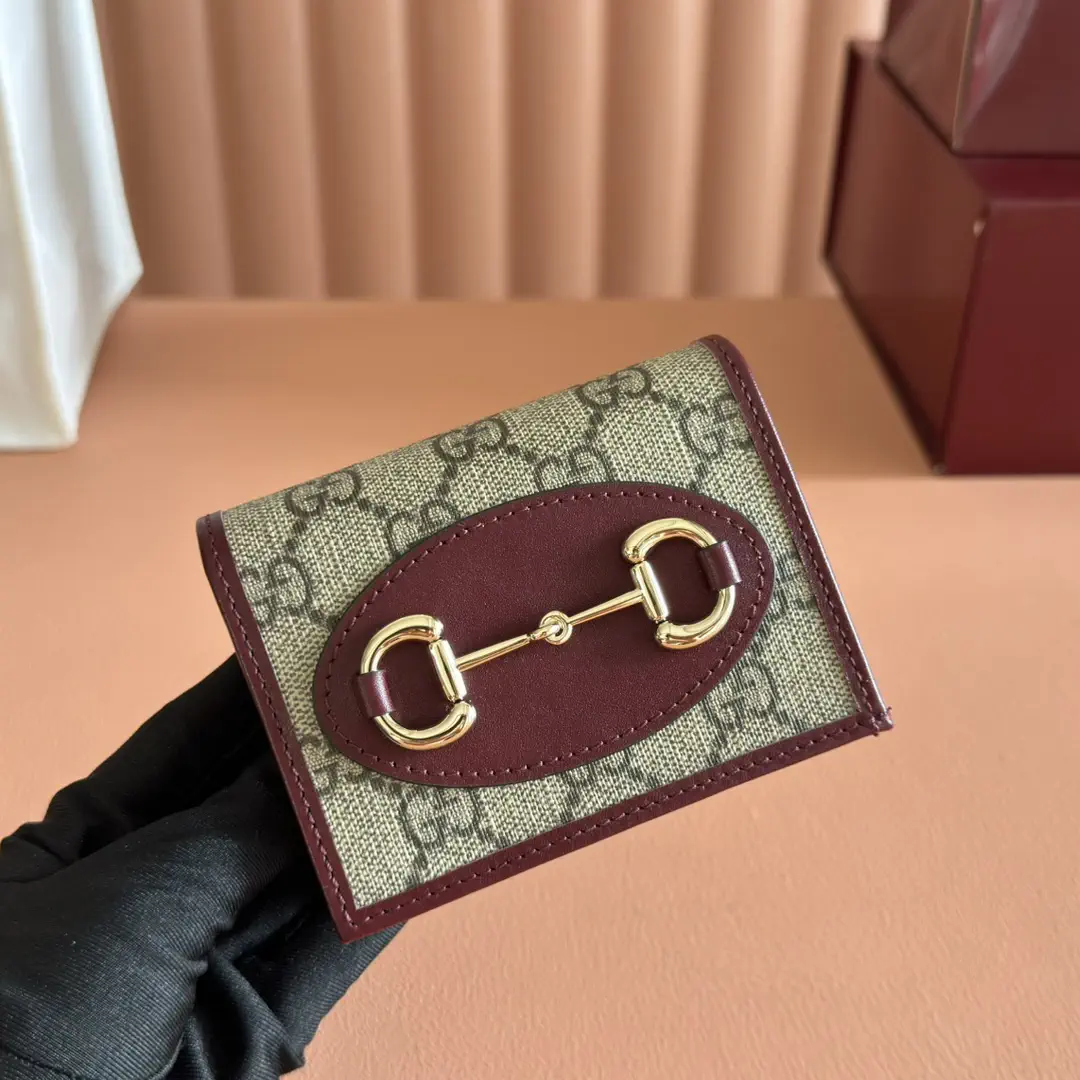 Gucci 1955 Horsebit Monogram Card Holder image 1