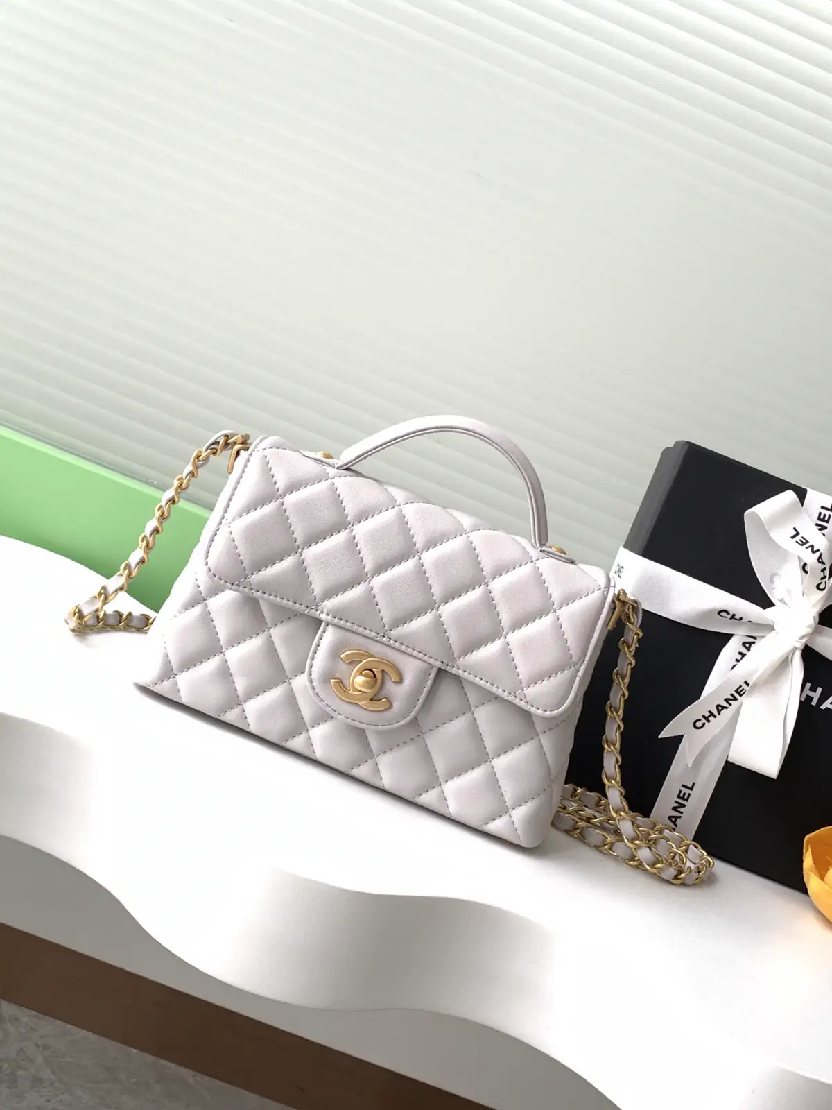 Chanel Quilted Top Handle Bag image 1