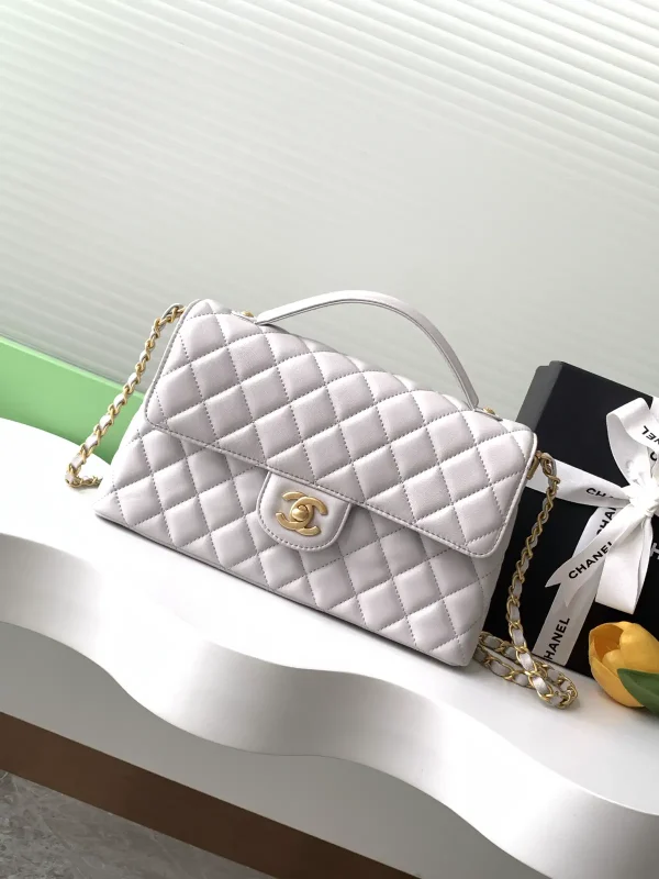 Chanel Quilted Top Handle Bag image 1