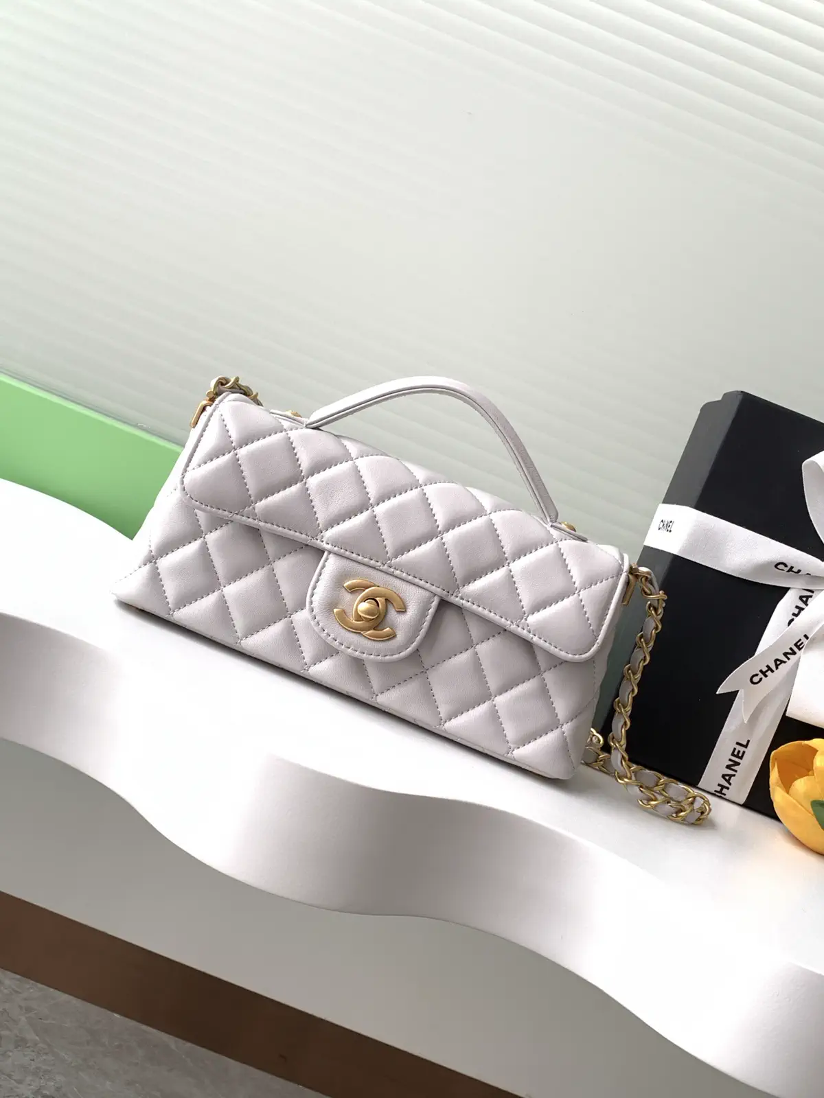 Chanel Quilted Top Handle Bag image 1