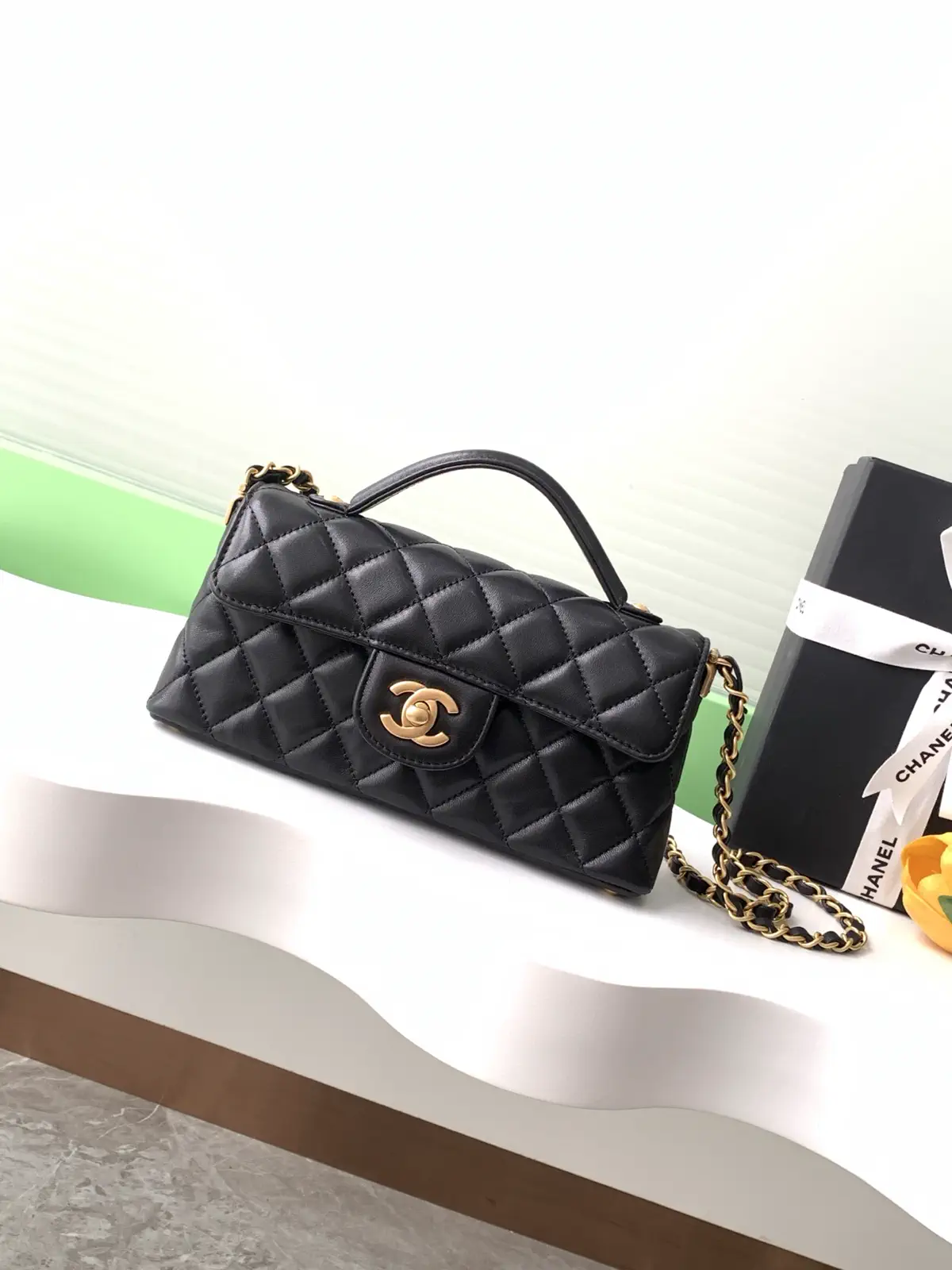 Chanel Quilted Top Handle Bag image 1