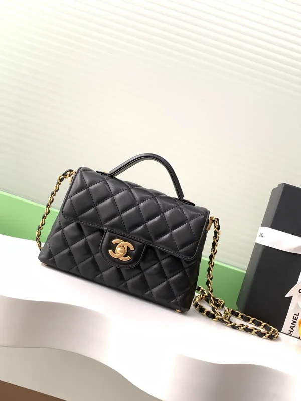 Chanel Quilted Top Handle Bag image 1