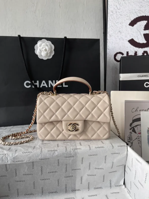 Chanel Quilted Top Handle Bag image 1